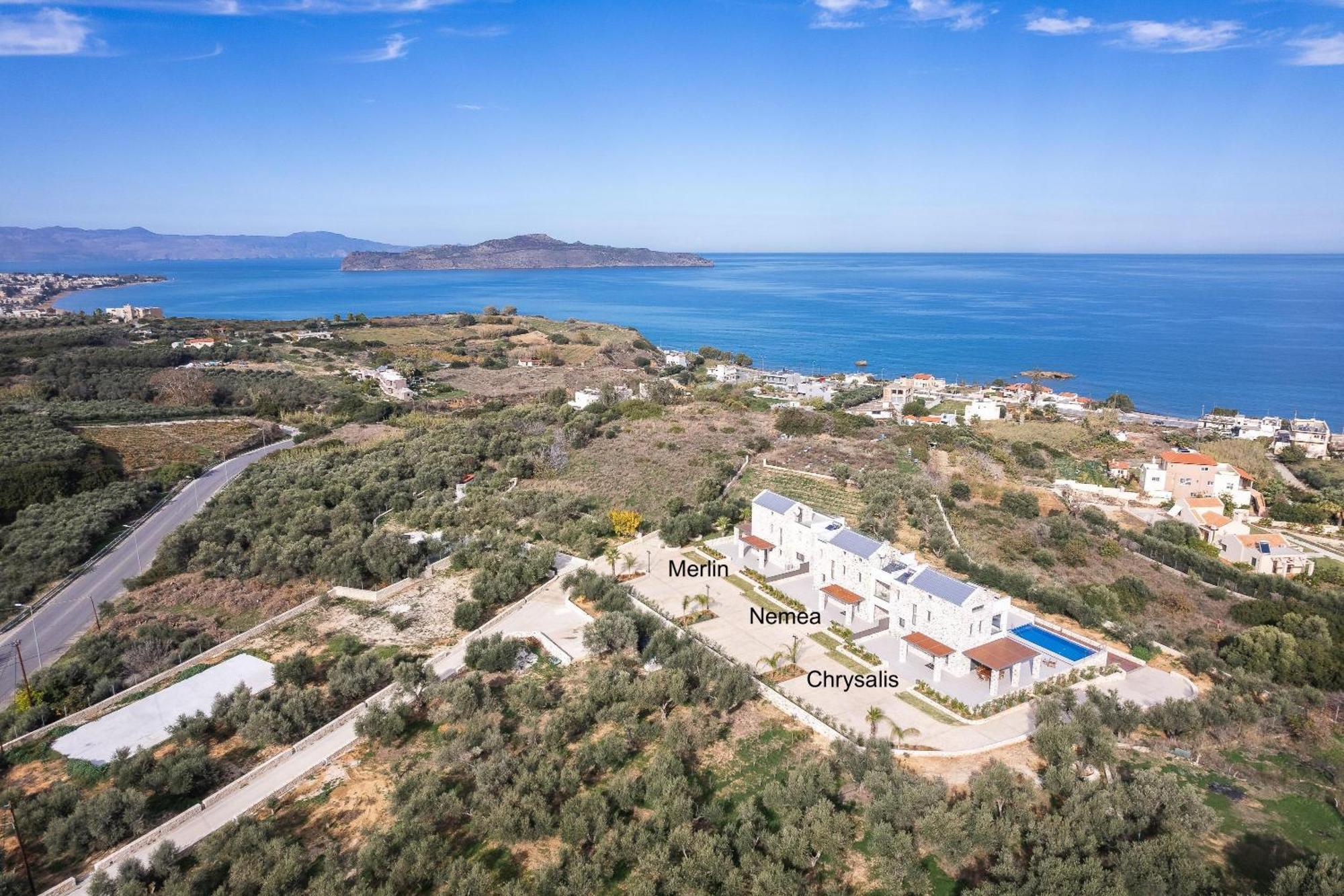 Oinolithos Luxury Villas Kalamaki エクステリア 写真