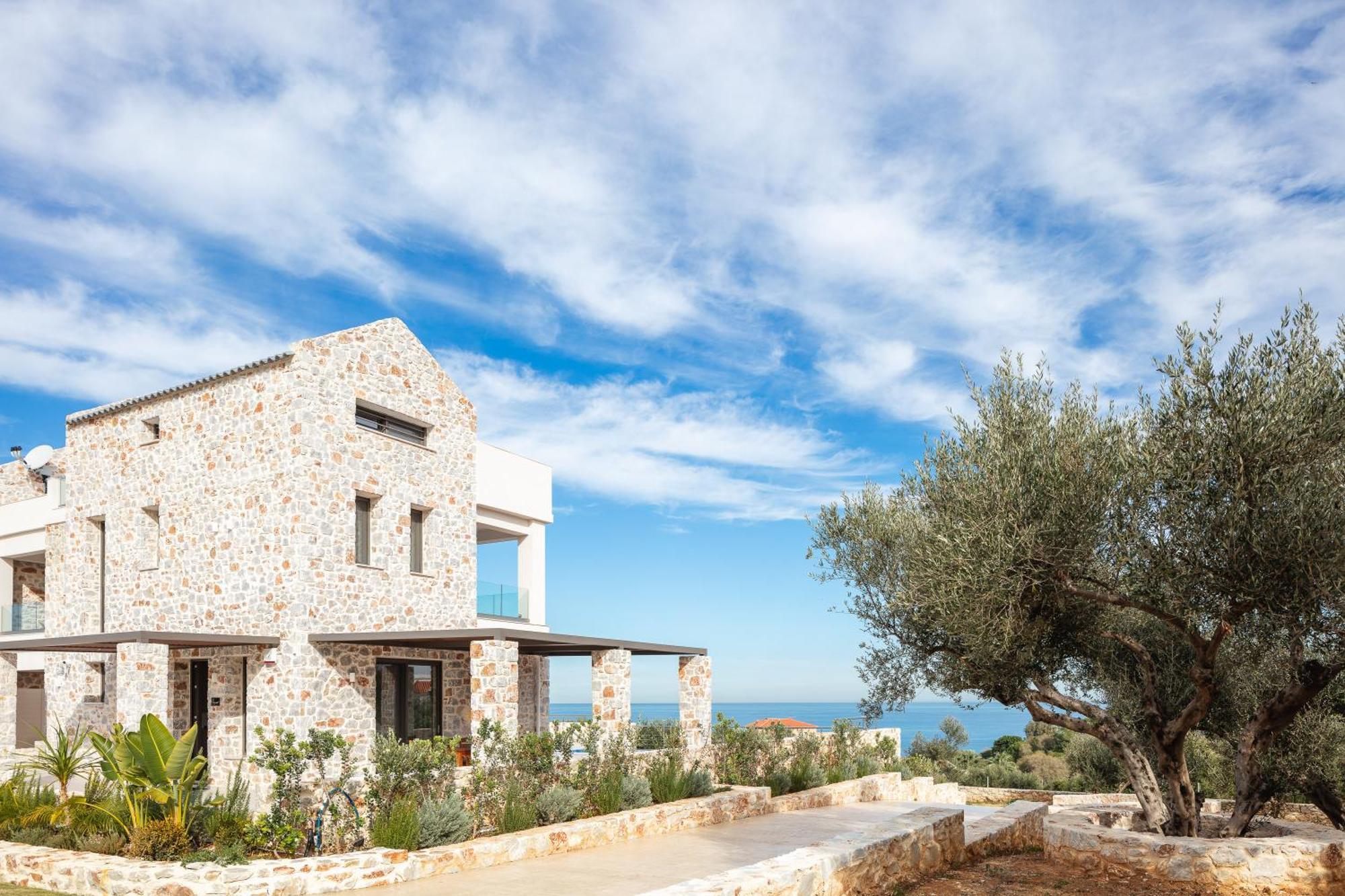 Oinolithos Luxury Villas Kalamaki エクステリア 写真