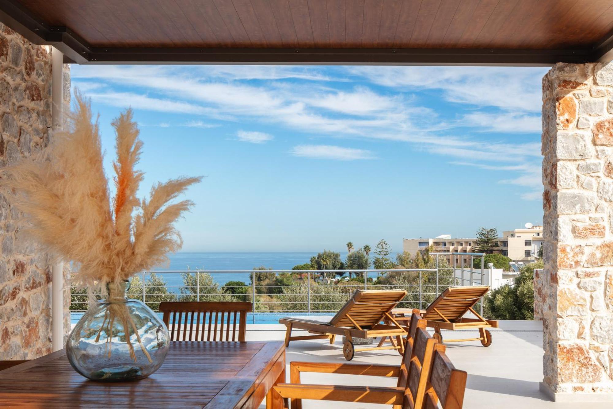 Oinolithos Luxury Villas Kalamaki エクステリア 写真