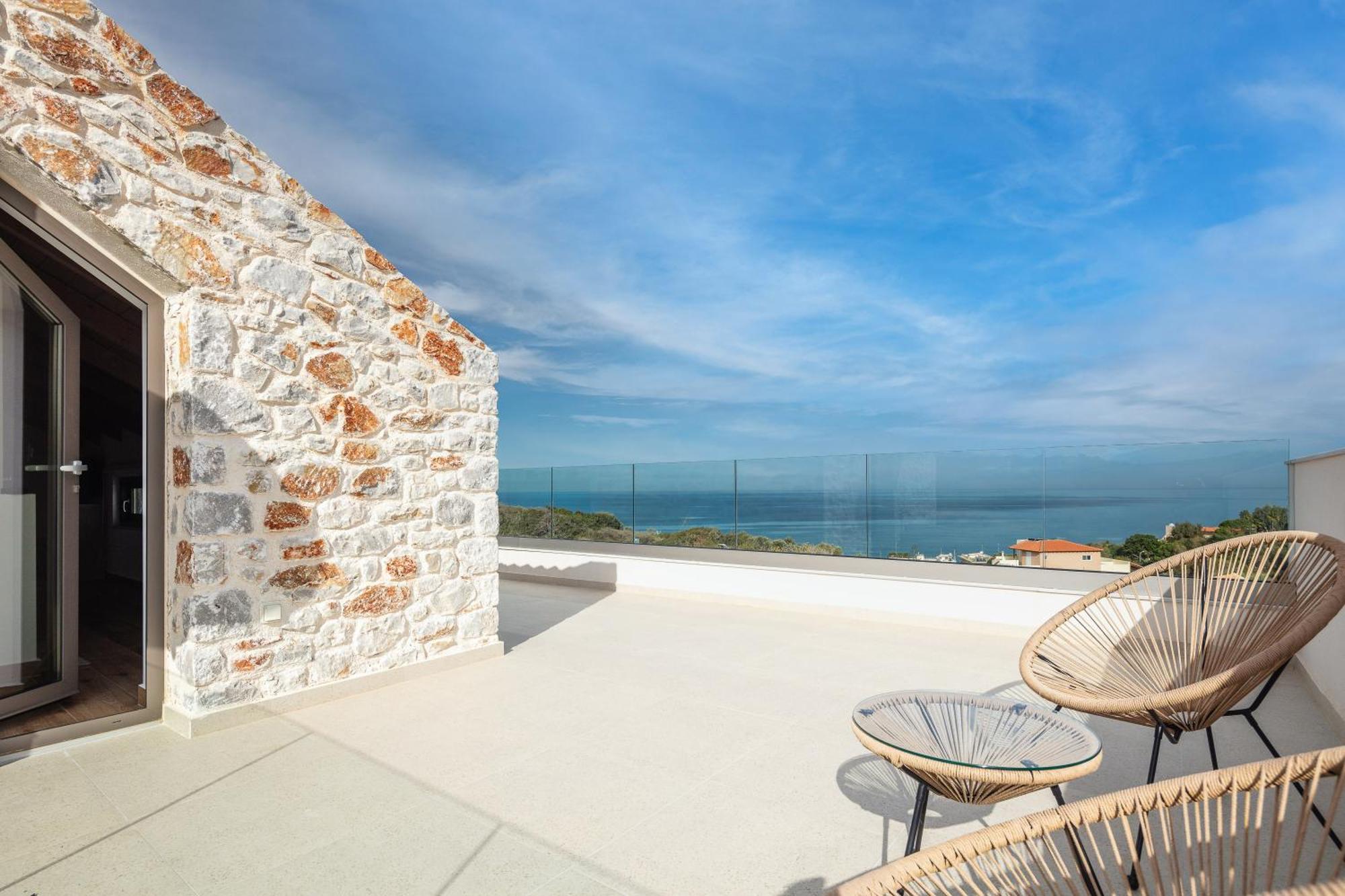 Oinolithos Luxury Villas Kalamaki エクステリア 写真
